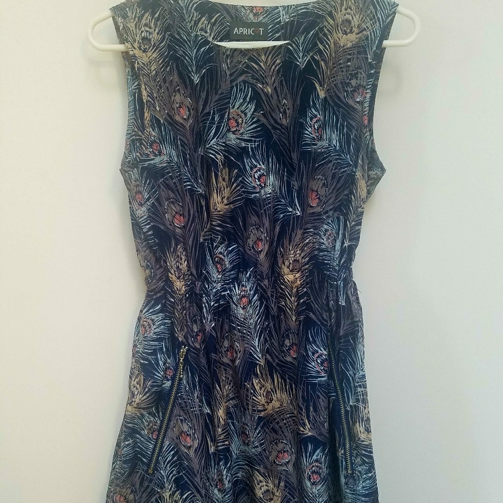 Peacock feathered dress